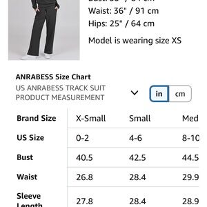 ANRABESS Women's Black Track Pants